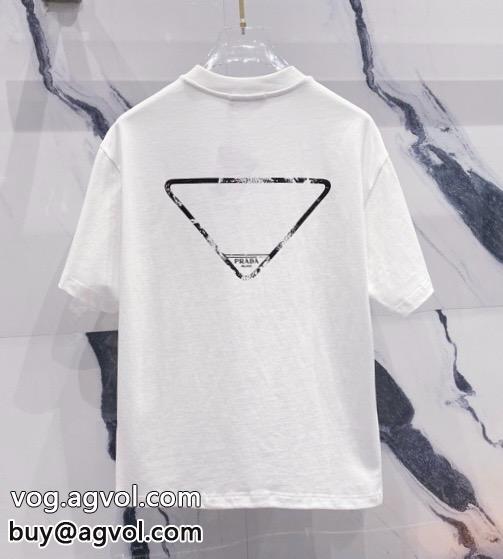 コピー 商品 通販半袖TシャツPRADA完売続出透け感の持つ涼しげな印象_0_2