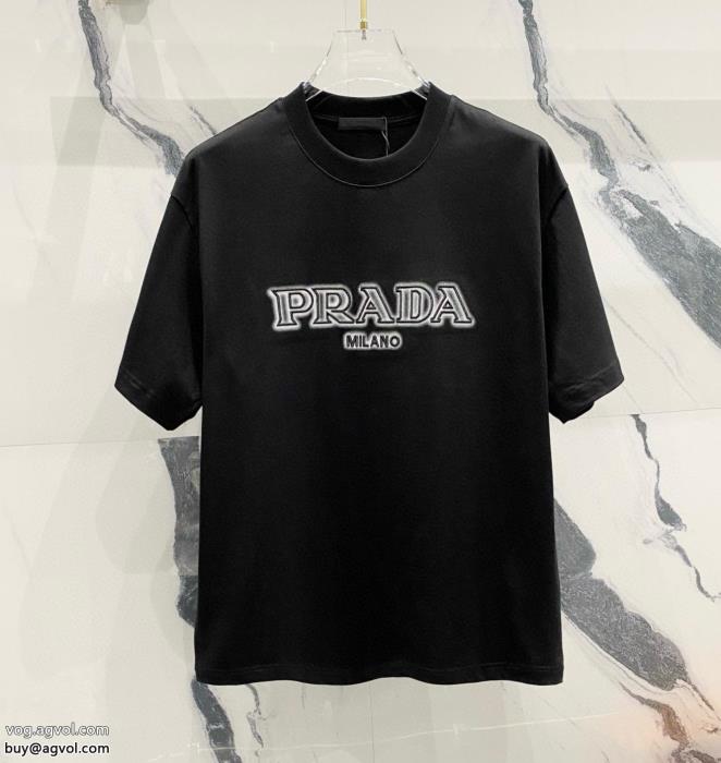 コピー 商品 通販半袖TシャツPRADA完売続出透け感の持つ涼しげな印象_0_3