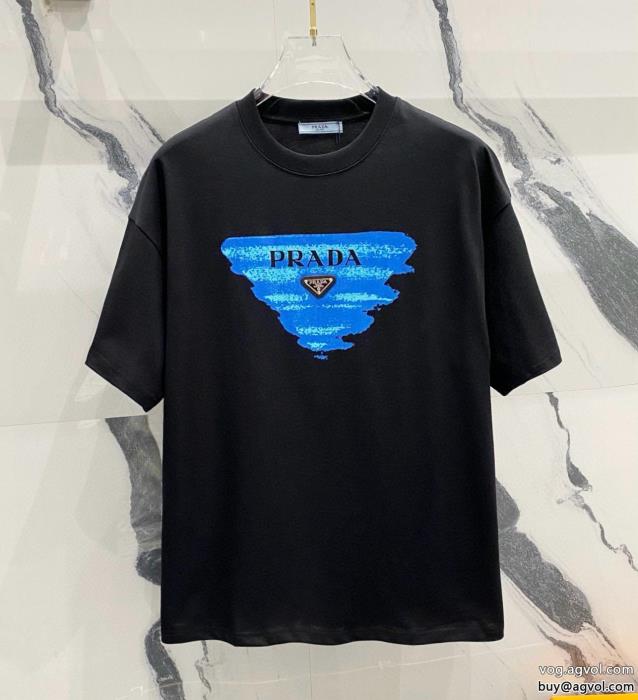 コピー ブランド 通販半袖TシャツPRADA2025の必須アイテム必需品_0_1