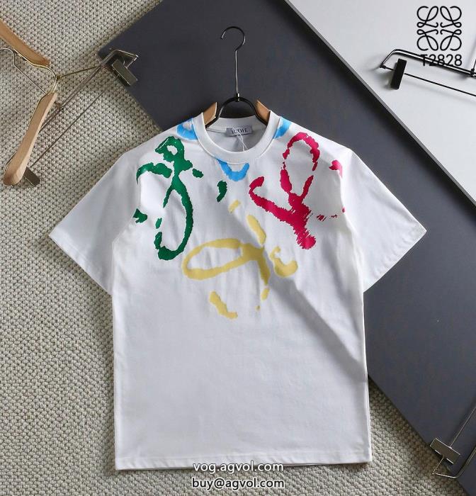半袖Tシャツ偽物 ブランドリッチな印象にラグジュアリーな雰囲気LOEWE_0_0