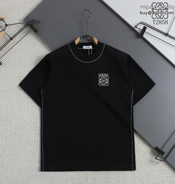 LOEWEユニセックススタイル完売間近コピー 商品 通販半袖Tシャツ_0_2