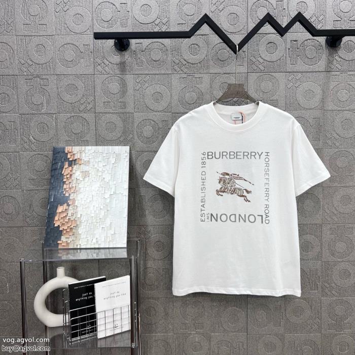 スーパー コピー  大人OK2025SS透け感の持つ涼しげな印象BURBERRY半袖Tシャツ_0_0