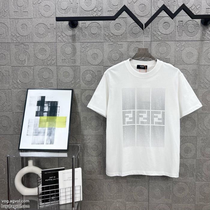 フェンディ2025新作限定最新モデル半袖Tシャツブランド コピー 安心_0_0