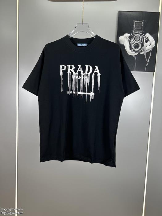 雑誌掲載高い品質を誇る半袖Tシャツプラダスーパー コピー 通販 優良_0_0