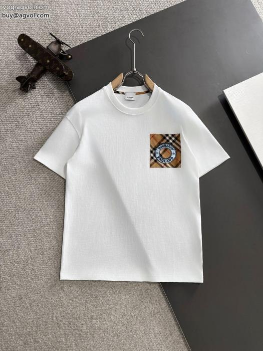 都会的な印象のスタイル高級感も漂いコピー ブランド 販売BURBERRY半袖Tシャツ_0_3