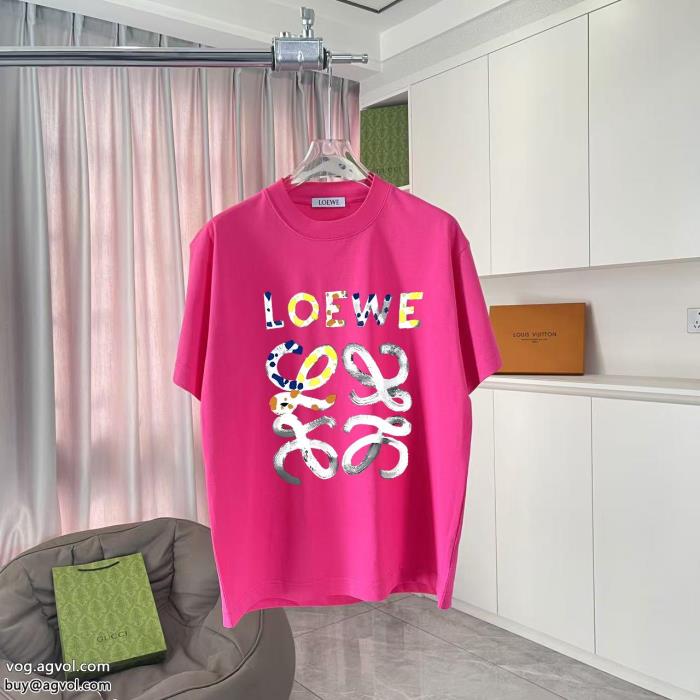 偽 ブランド 販売LOEWE華やかな印象鮮度が手に入る半袖Tシャツ_0_0