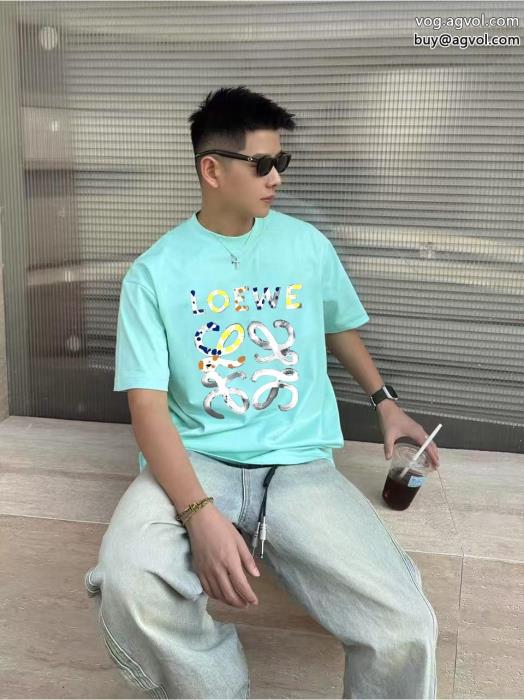 偽 ブランド 販売LOEWE華やかな印象鮮度が手に入る半袖Tシャツ_0_3