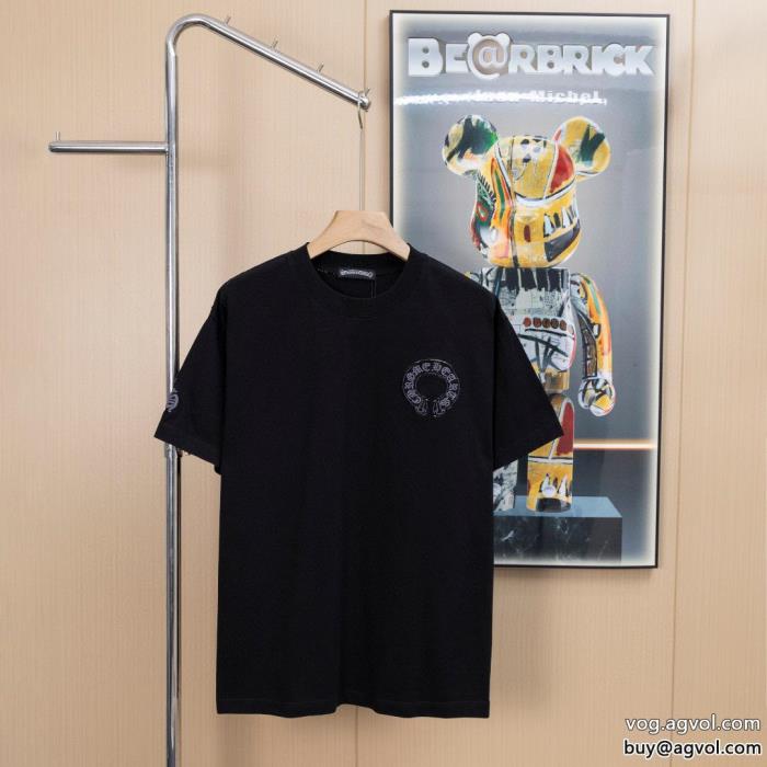 半袖Tシャツ偽 ブランド 販売CHROME HEARTS抜け感を出す大人の色味_0_3