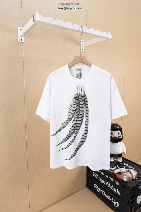 偽物 通販 ロエベ半袖Tシャツ軽やかな印象大人の色気を印象に_0_3