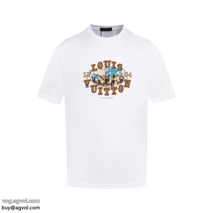 半袖Tシャツ偽 ブランド 販売LOUIS VUITTONバカ売れ継続中2025年新作通販_0_0