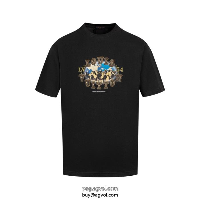 半袖Tシャツ偽 ブランド 販売LOUIS VUITTONバカ売れ継続中2025年新作通販_0_5
