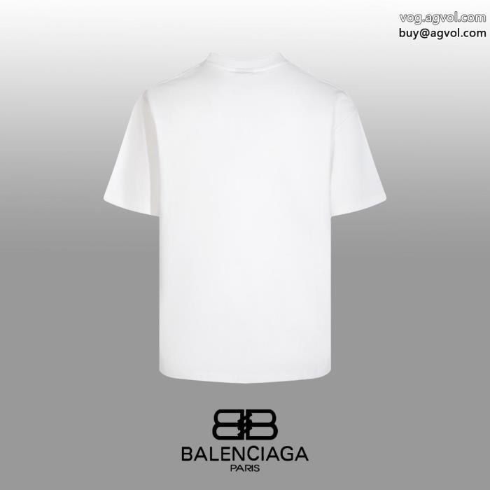 偽物 ブランド半袖Tシャツ即日対応限定版プリントbalenciaga_0_4