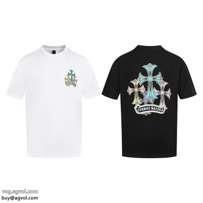 スーパー コピー 販売CHROME HEARTS半袖Tシャツ清涼感今年風_0_4