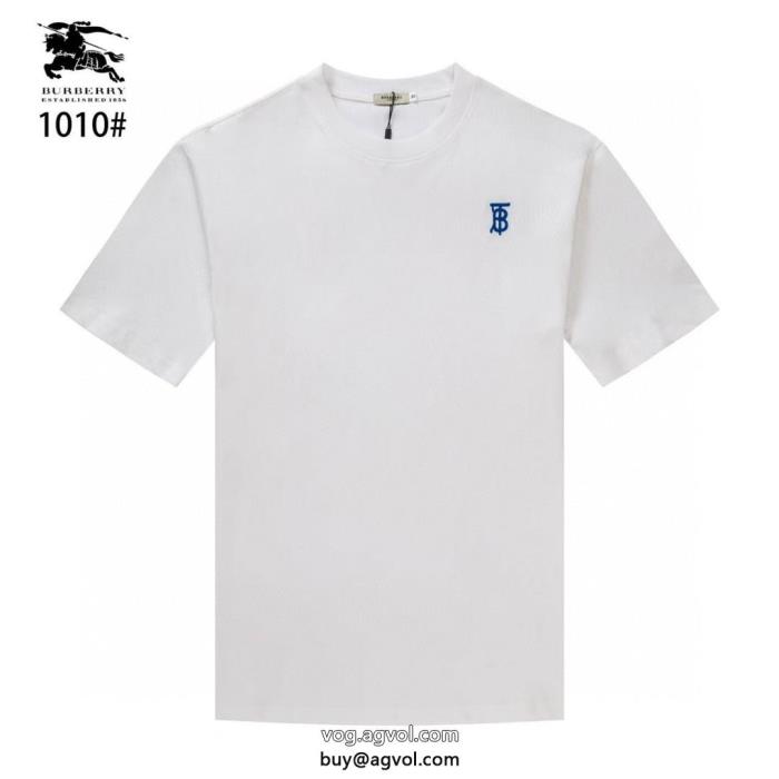 半袖Tシャツラグジュアリーな雰囲気透け感優しいブランド フェイクBURBERRY_0_3