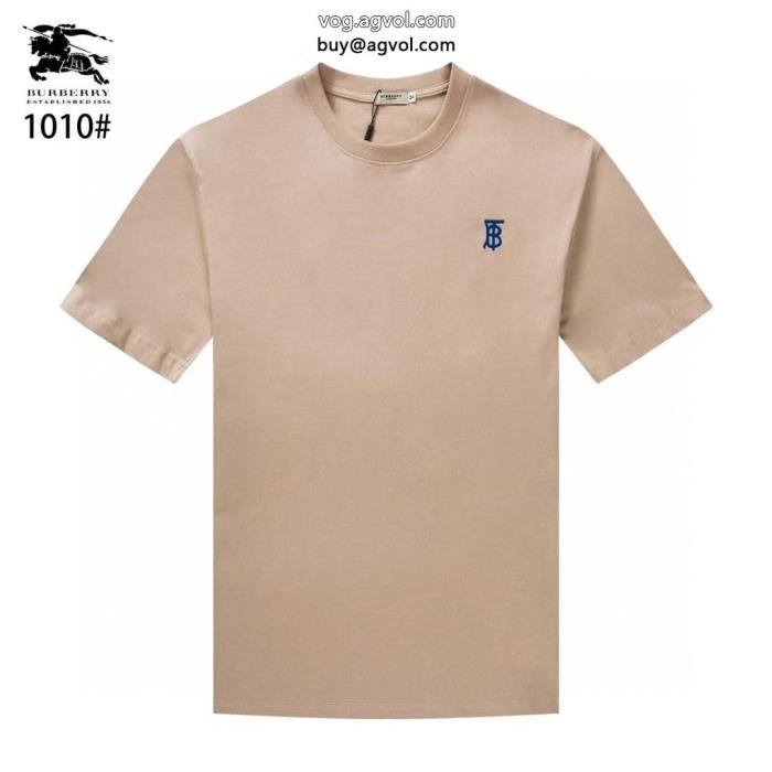 半袖Tシャツラグジュアリーな雰囲気透け感優しいブランド フェイクBURBERRY_0_4