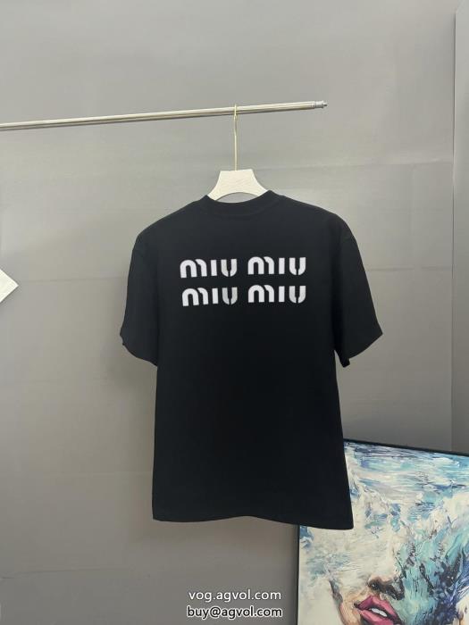 ミュウミュウ高品質素材今季話題の一級品ブランド 偽物 激安 通販半袖Tシャツ_0_1
