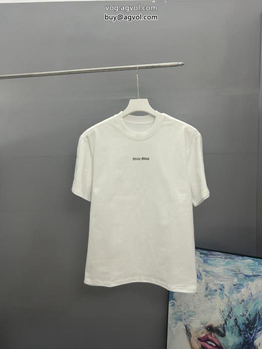 ミュウミュウ高品質素材今季話題の一級品ブランド 偽物 激安 通販半袖Tシャツ_0_2