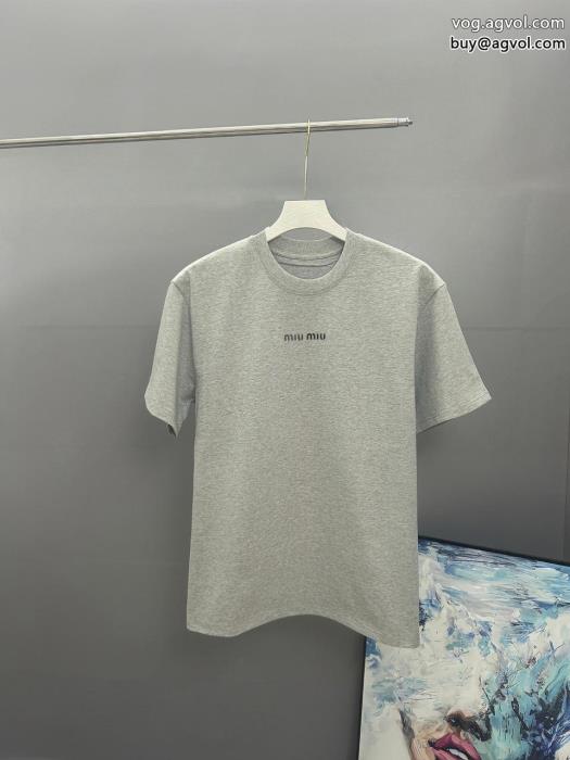 ミュウミュウ高品質素材今季話題の一級品ブランド 偽物 激安 通販半袖Tシャツ_0_3