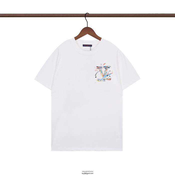 ブランド コピー 品LOUIS VUITTON抜け感や着心地重視注目夏新作半袖Tシャツ_0_0