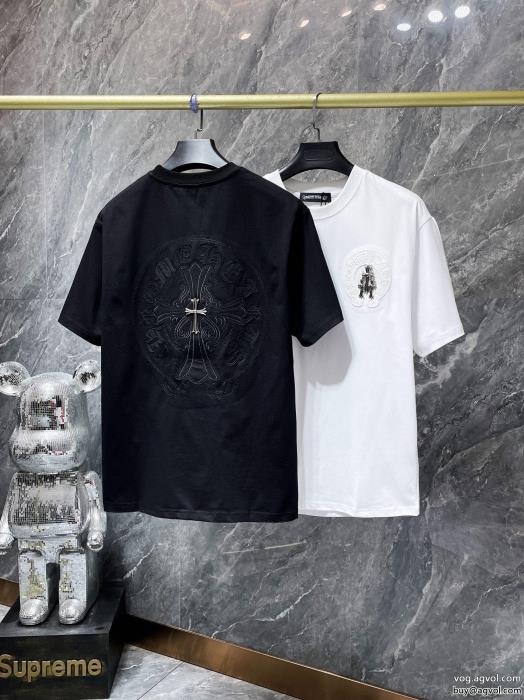 高品質素材可愛い新モデルスーパー コピー ブランド半袖TシャツCHROME HEARTS_0_0
