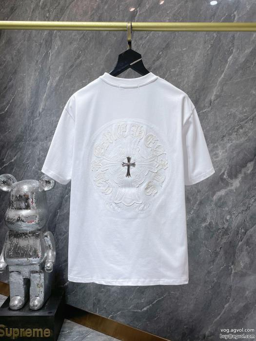 高品質素材可愛い新モデルスーパー コピー ブランド半袖TシャツCHROME HEARTS_0_4