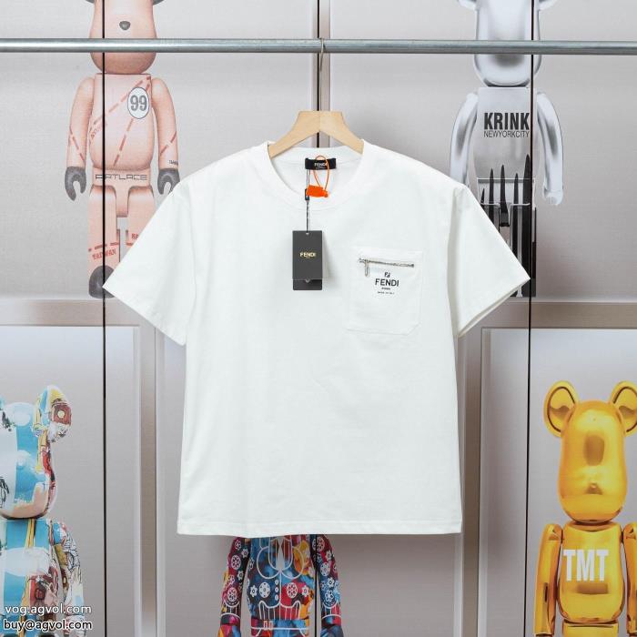 ブランド スーパー コピー 優良FENDIカッコカワイイ格好良い半袖Tシャツ_0_1