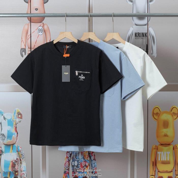 ブランド スーパー コピー 優良FENDIカッコカワイイ格好良い半袖Tシャツ_0_2