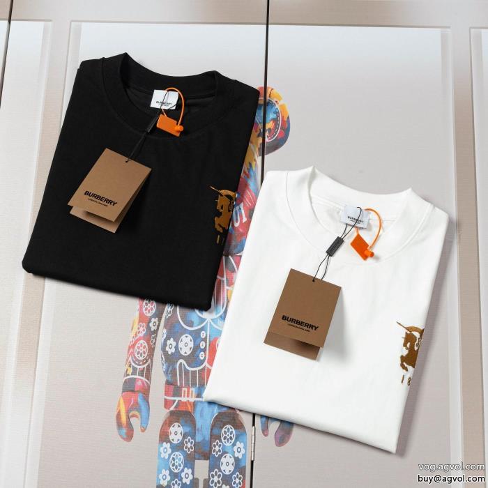 BURBERRY半袖Tシャツ激安 通販 専門元気な印象に販売店舗限定モデル_0_3