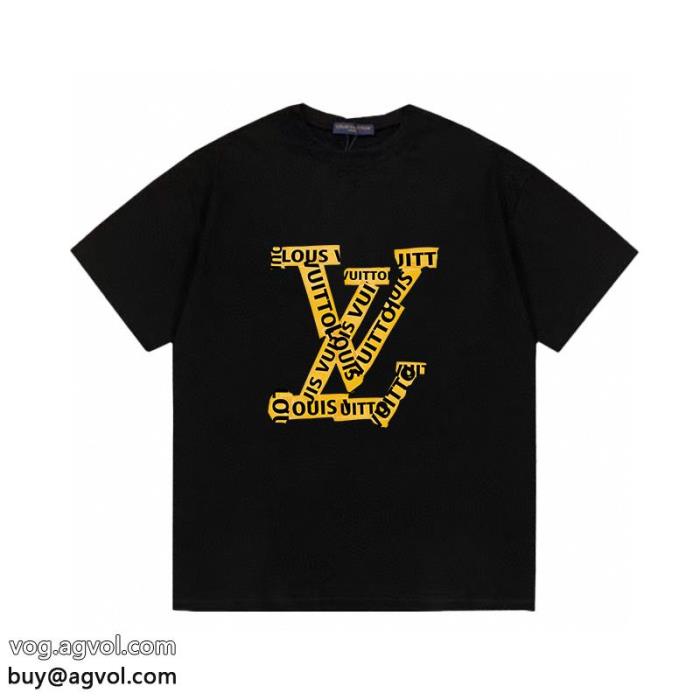 コピー ブランド 優良注目夏新作新作オシャレ半袖TシャツLOUIS VUITTON_0_1