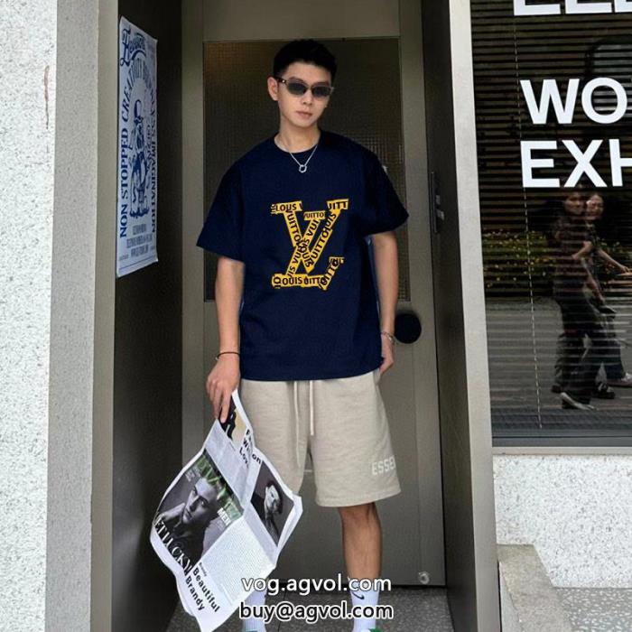 コピー ブランド 優良注目夏新作新作オシャレ半袖TシャツLOUIS VUITTON_0_4