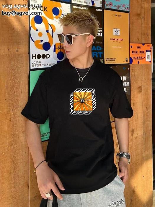 定番が欲しい方厳選したFENDI偽物 ブランド 激安半袖Tシャツ_0_2