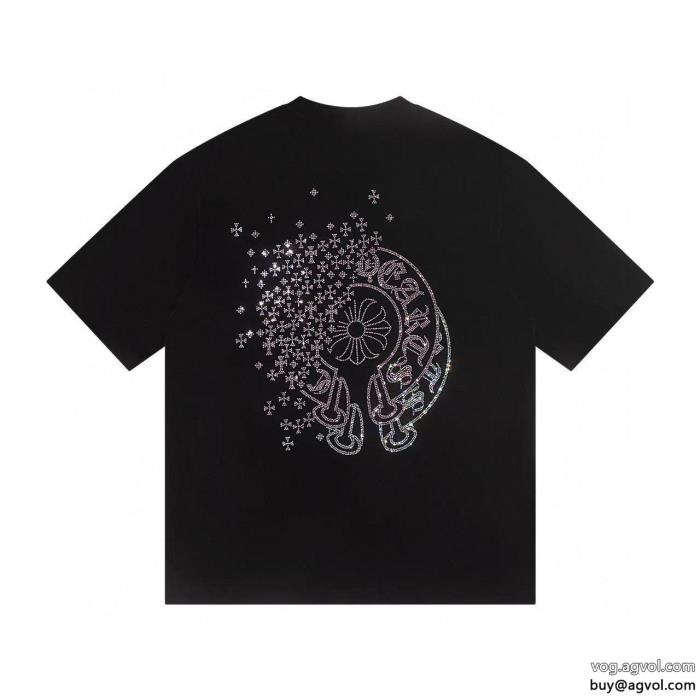 海外限定発表の新作モデルCHROME HEARTS半袖Tシャツブランド フェイク_0_2