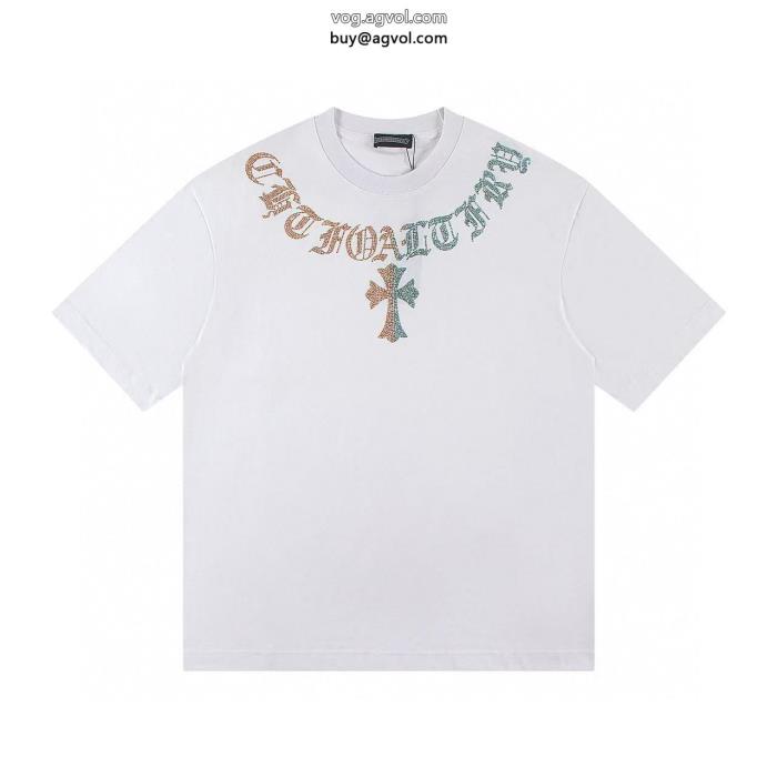 贅沢な逸品個性的な2025のコーディネートコピー ブランドCHROME HEARTS半袖Tシャツ_0_0
