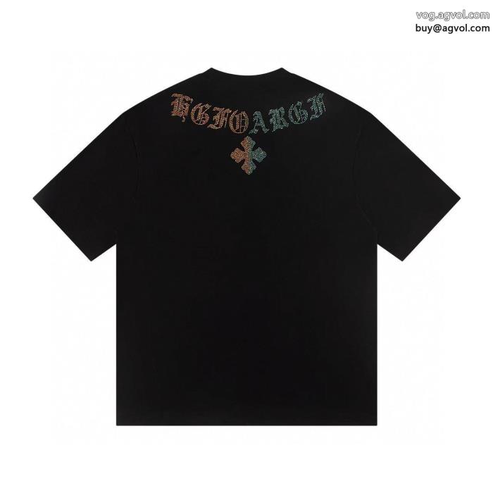 贅沢な逸品個性的な2025のコーディネートコピー ブランドCHROME HEARTS半袖Tシャツ_0_2