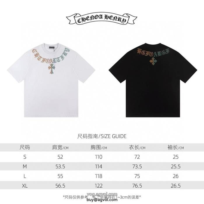 贅沢な逸品個性的な2025のコーディネートコピー ブランドCHROME HEARTS半袖Tシャツ_0_3