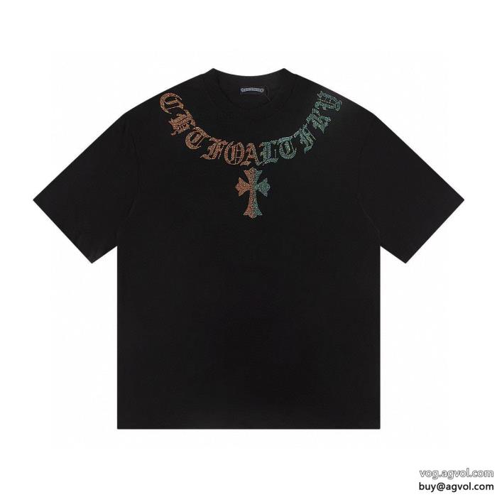 贅沢な逸品個性的な2025のコーディネートコピー ブランドCHROME HEARTS半袖Tシャツ_0_5