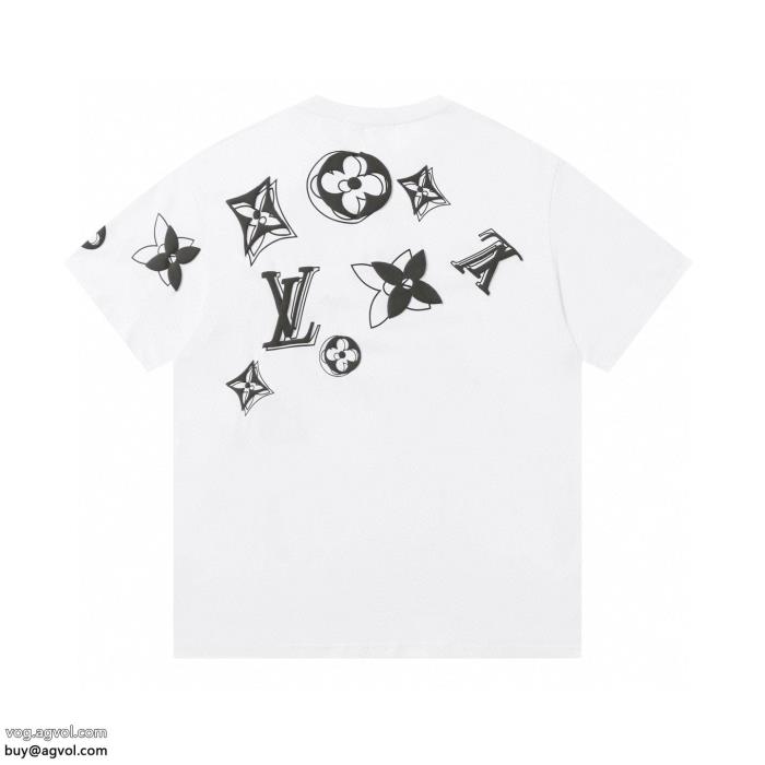 ブランド コピー 品2025最新作抜け感スゴイルイ ヴィトン半袖Tシャツ_0_1