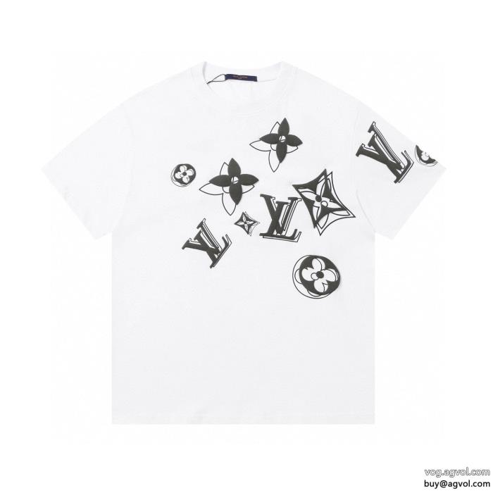 ブランド コピー 品2025最新作抜け感スゴイルイ ヴィトン半袖Tシャツ_0_2