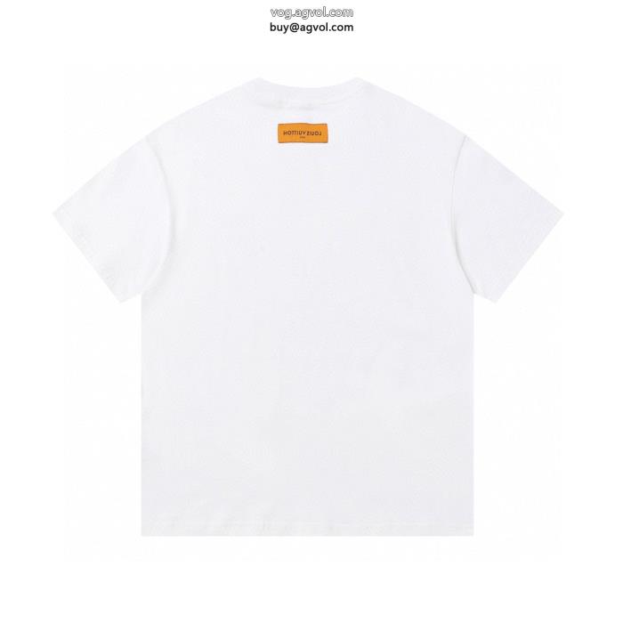 ブランド スーパー コピー魅力的な価格軽やかな素材感LOUIS VUITTON半袖Tシャツ_0_3