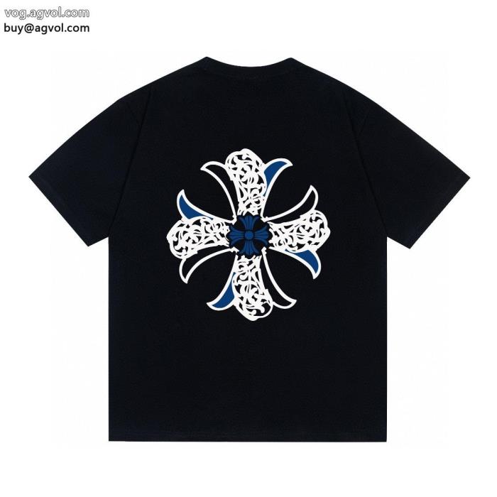 人気話題ファッションの最先端！ブランド 偽物半袖TシャツCHROME HEARTS_0_1