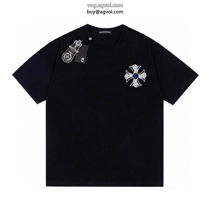 人気話題ファッションの最先端！ブランド 偽物半袖TシャツCHROME HEARTS_0_2