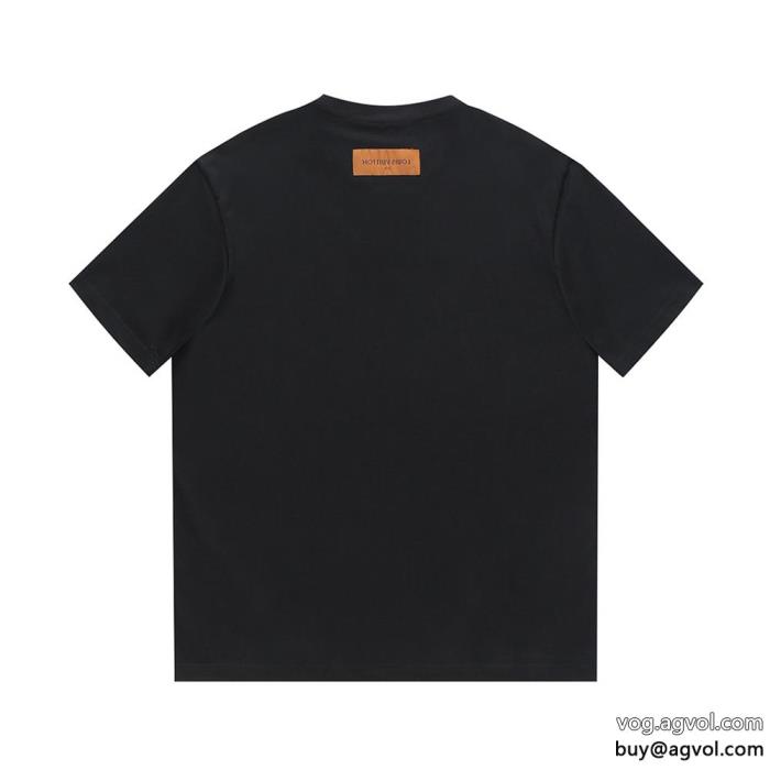 偽物 通販 2025最新作　完売必至欲しい可愛く新鮮LOUIS VUITTON半袖Tシャツ_0_1