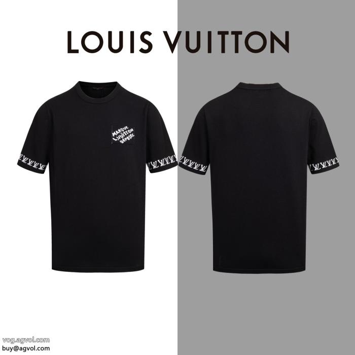 新作日本未入荷著名人の着用LOUIS VUITTON半袖Tシャツ偽 ブランド 販売_0_3
