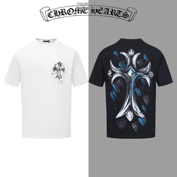 オンライン限定商品リラックス感急上昇半袖Tシャツブランド 品 スーパー コピーCHROME HEARTS_0_1