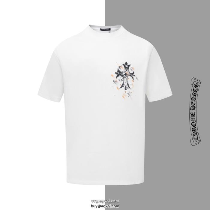 オンライン限定商品リラックス感急上昇半袖Tシャツブランド 品 スーパー コピーCHROME HEARTS_0_3