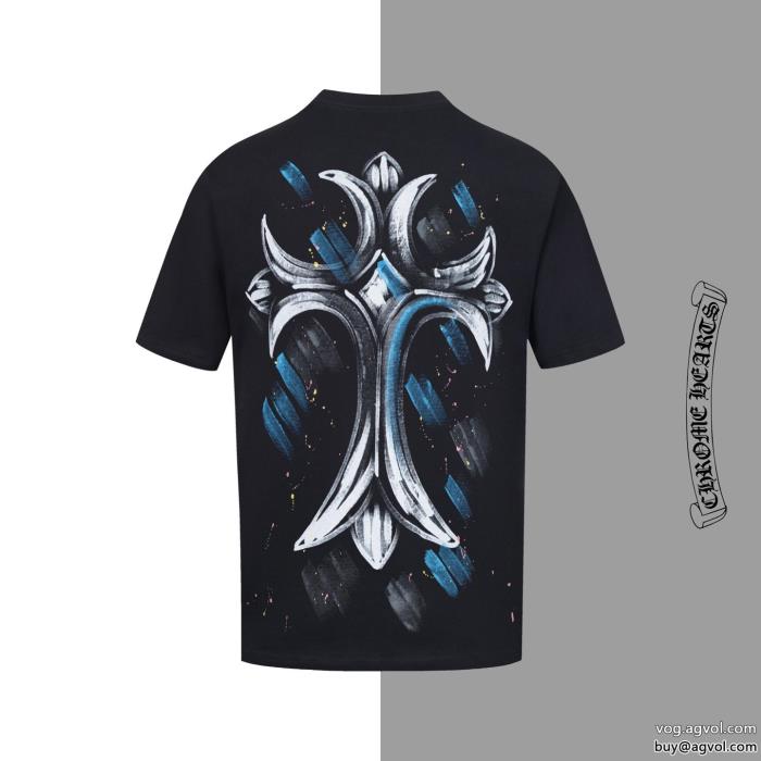 オンライン限定商品リラックス感急上昇半袖Tシャツブランド 品 スーパー コピーCHROME HEARTS_0_4