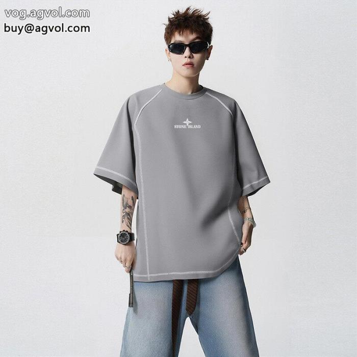 Stone Island売切必至上品な落ち感あるスーパー コピー ブランド 専門半袖Tシャツ_0_0