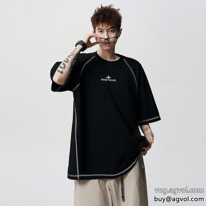 Stone Island売切必至上品な落ち感あるスーパー コピー ブランド 専門半袖Tシャツ_0_2