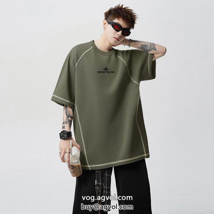 Stone Island売切必至上品な落ち感あるスーパー コピー ブランド 専門半袖Tシャツ_0_6
