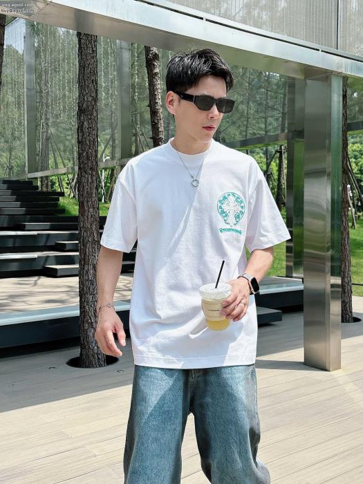 最前線2025のトレンドCHROME HEARTS半袖Tシャツ偽物 ブランド 激安_0_3